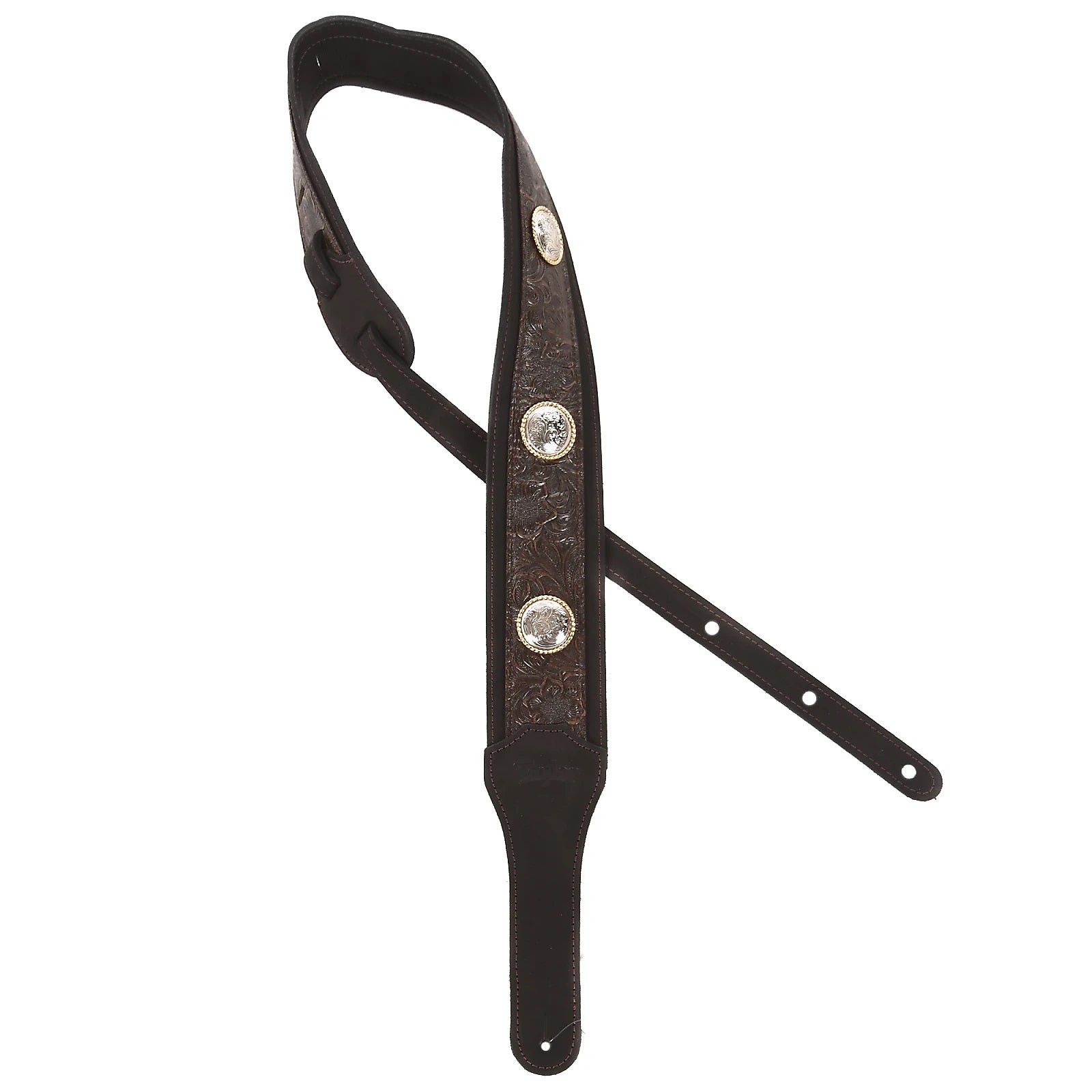 Taylor Grand Pacific 3" Leather Guitar Strap w/ Nickel Concho