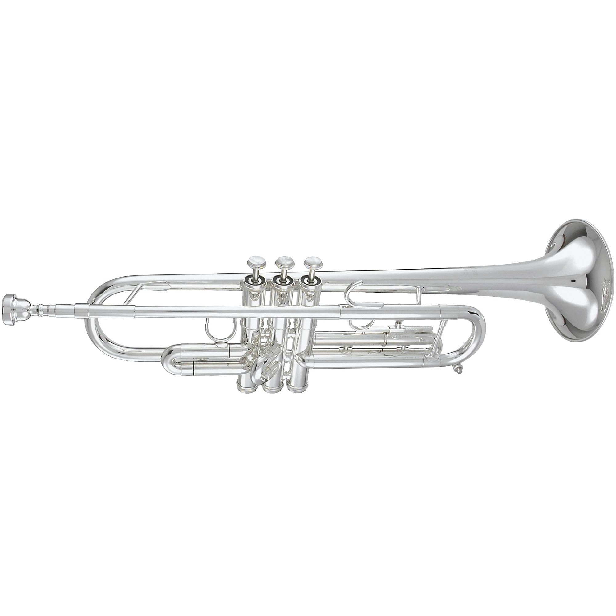 Getzen 590S Capri Series Bb Trumpet, Silver Plated, First Valve Saddle