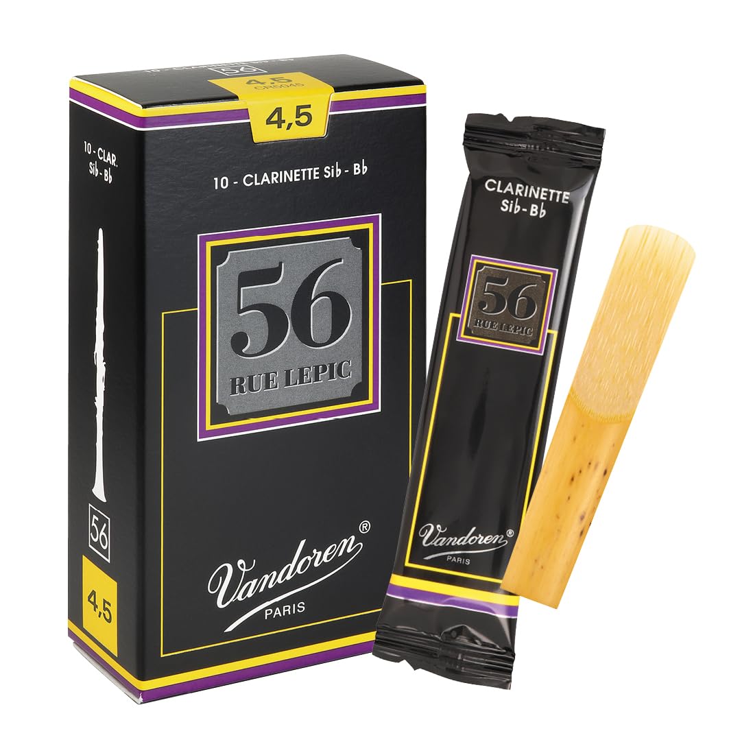 Vandoren Bb Clarinet 56 Rue Lepic Reeds (Box of 10)