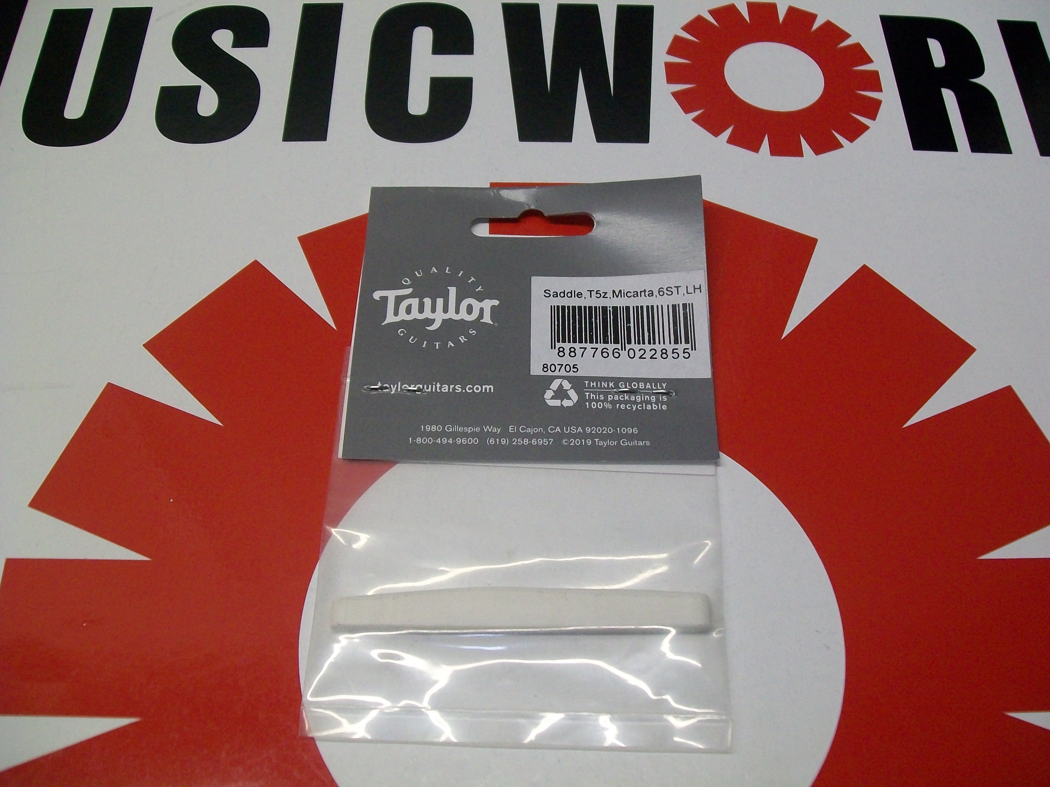 Taylor Micarta Saddle for T5z 6-String Left-Handed