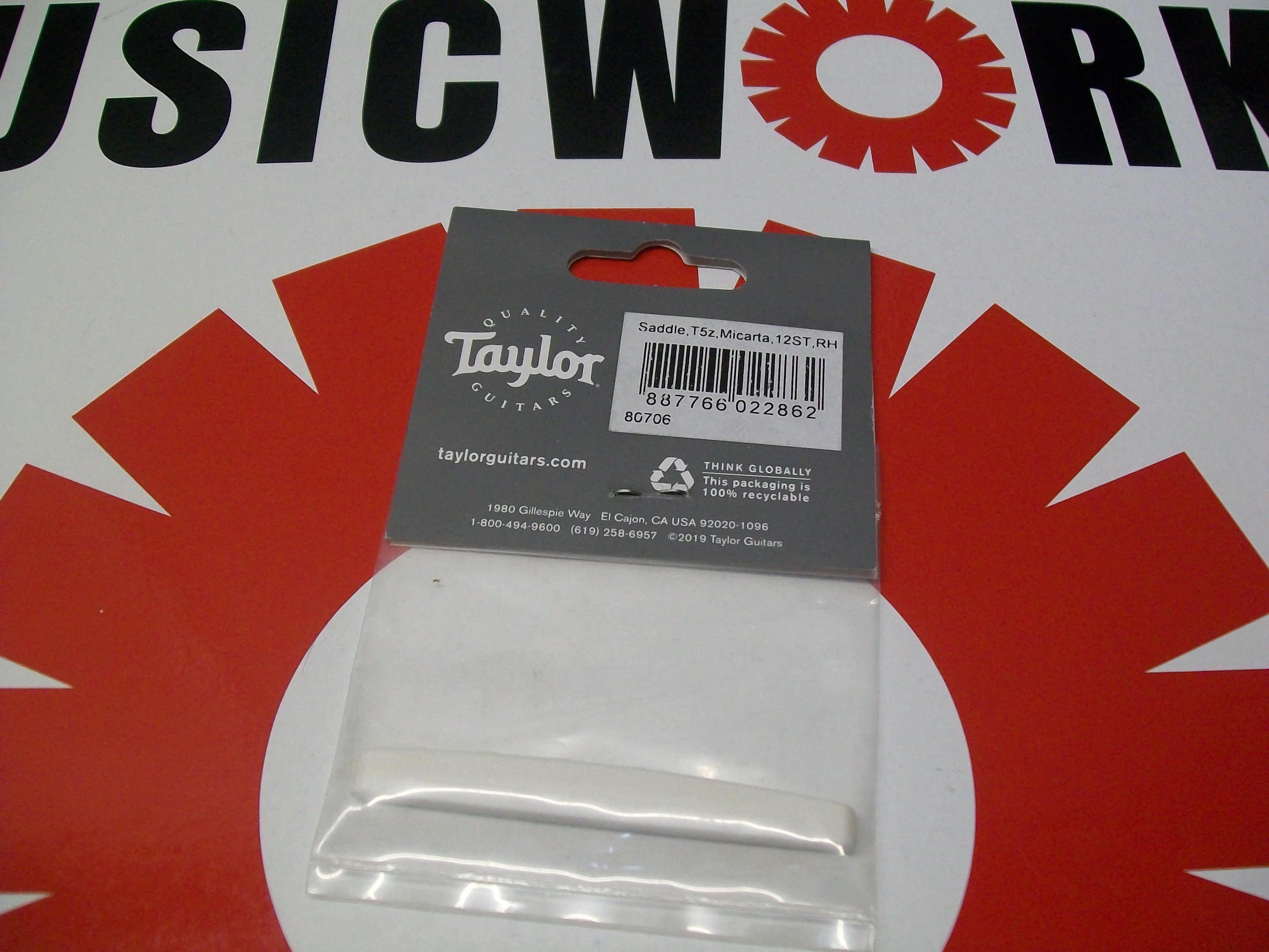 Taylor Micarta Saddle for T5z 12-String Right-Handed