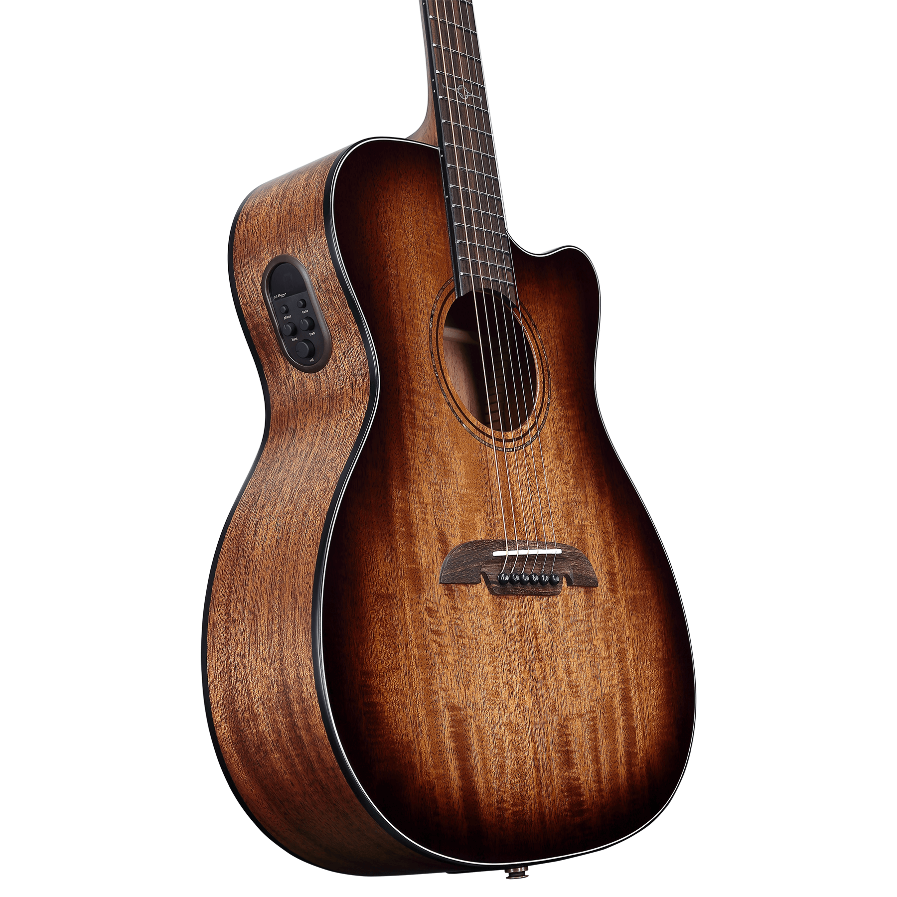 Alvarez AF66CE Artist OM/Folk Acoustic-Electric Guitar, w/ Cutaway, Shadowburst
