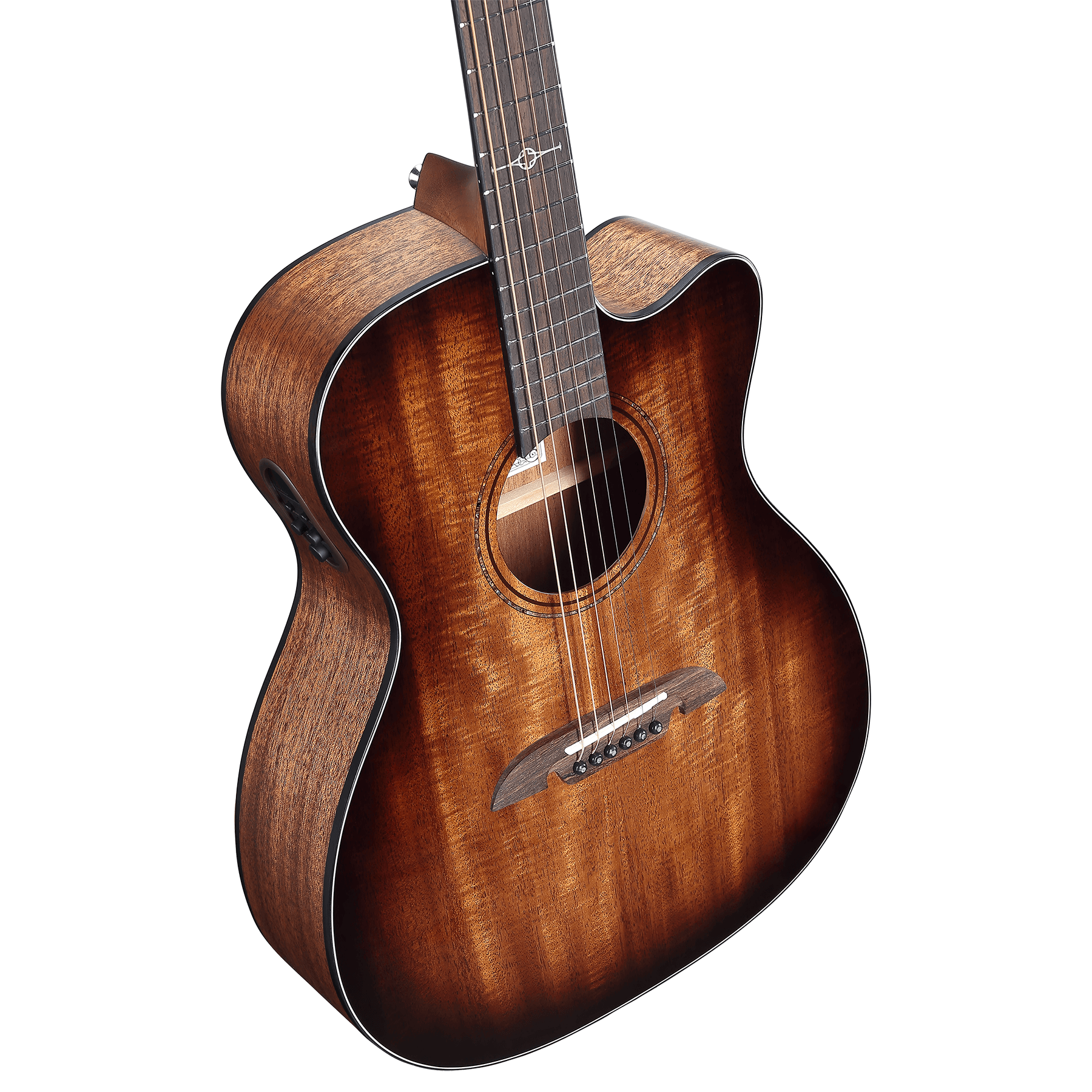 Alvarez AF66CE Artist OM/Folk Acoustic-Electric Guitar, w/ Cutaway, Shadowburst