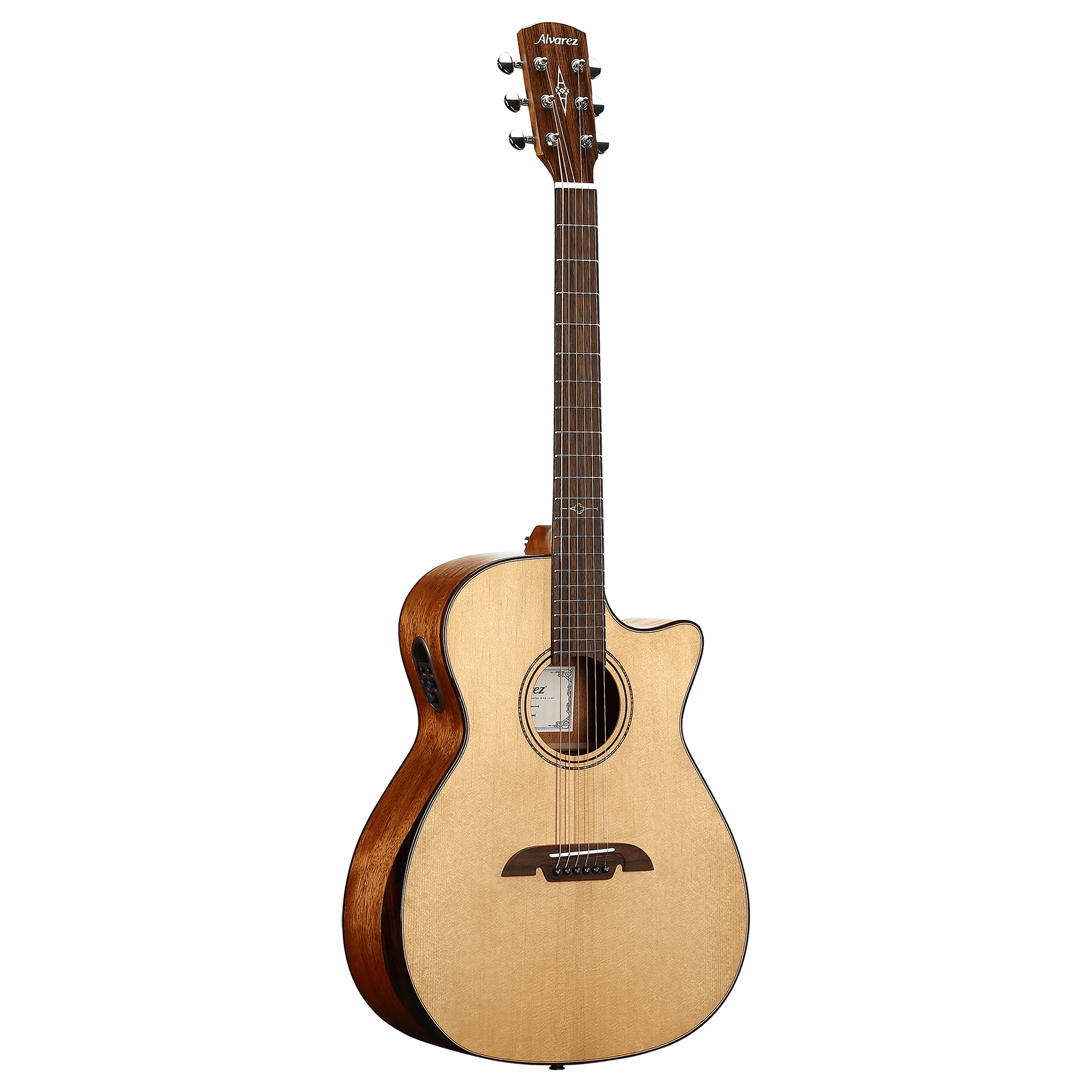 Alvarez AG60CE Artist Grand Auditorium Acoustic-Electric Guitar, w/ Cutaway & Armrest Bevel