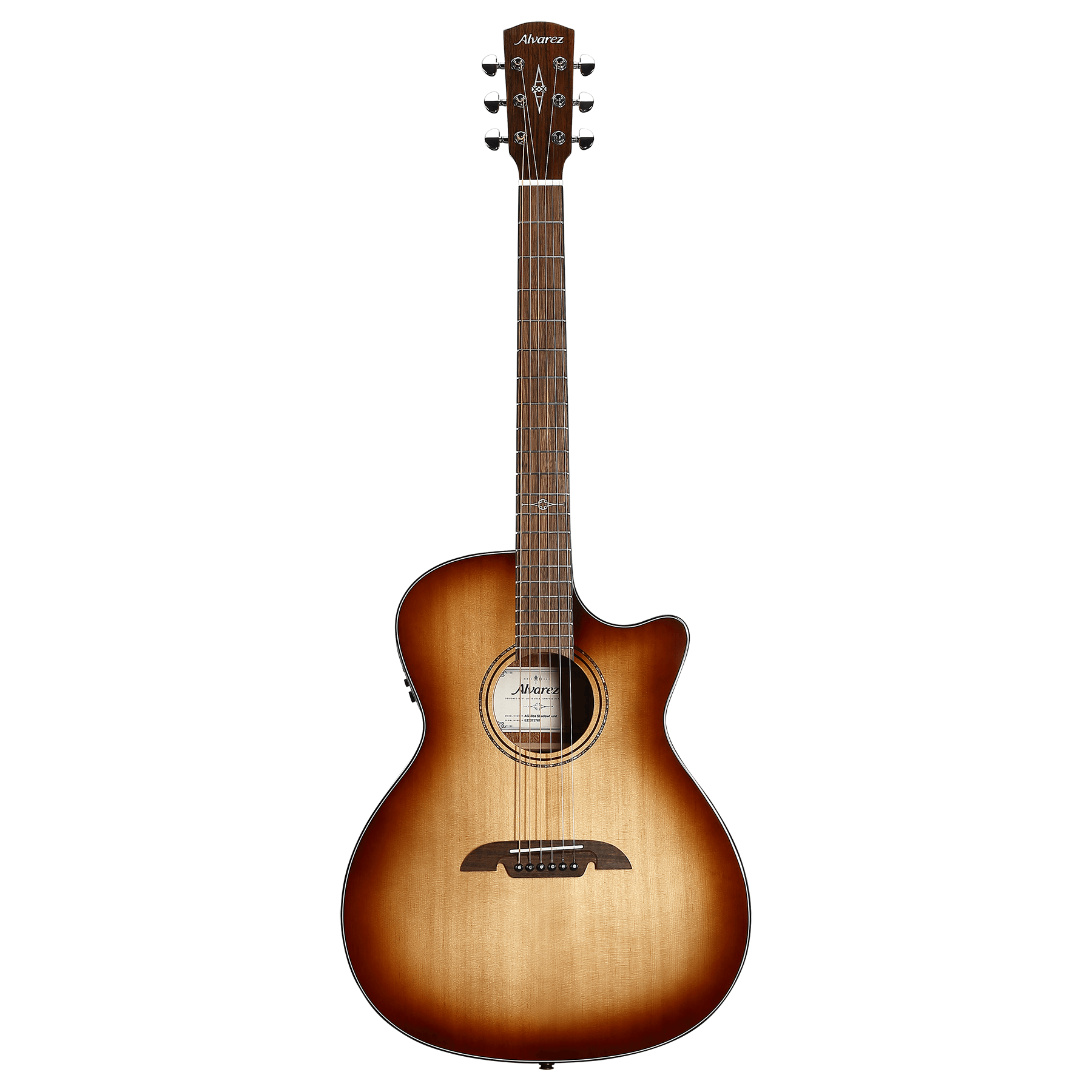 Alvarez AG60CE Artist Grand Auditorium Acoustic-Electric Guitar, w/ Cutaway, Shadowburst