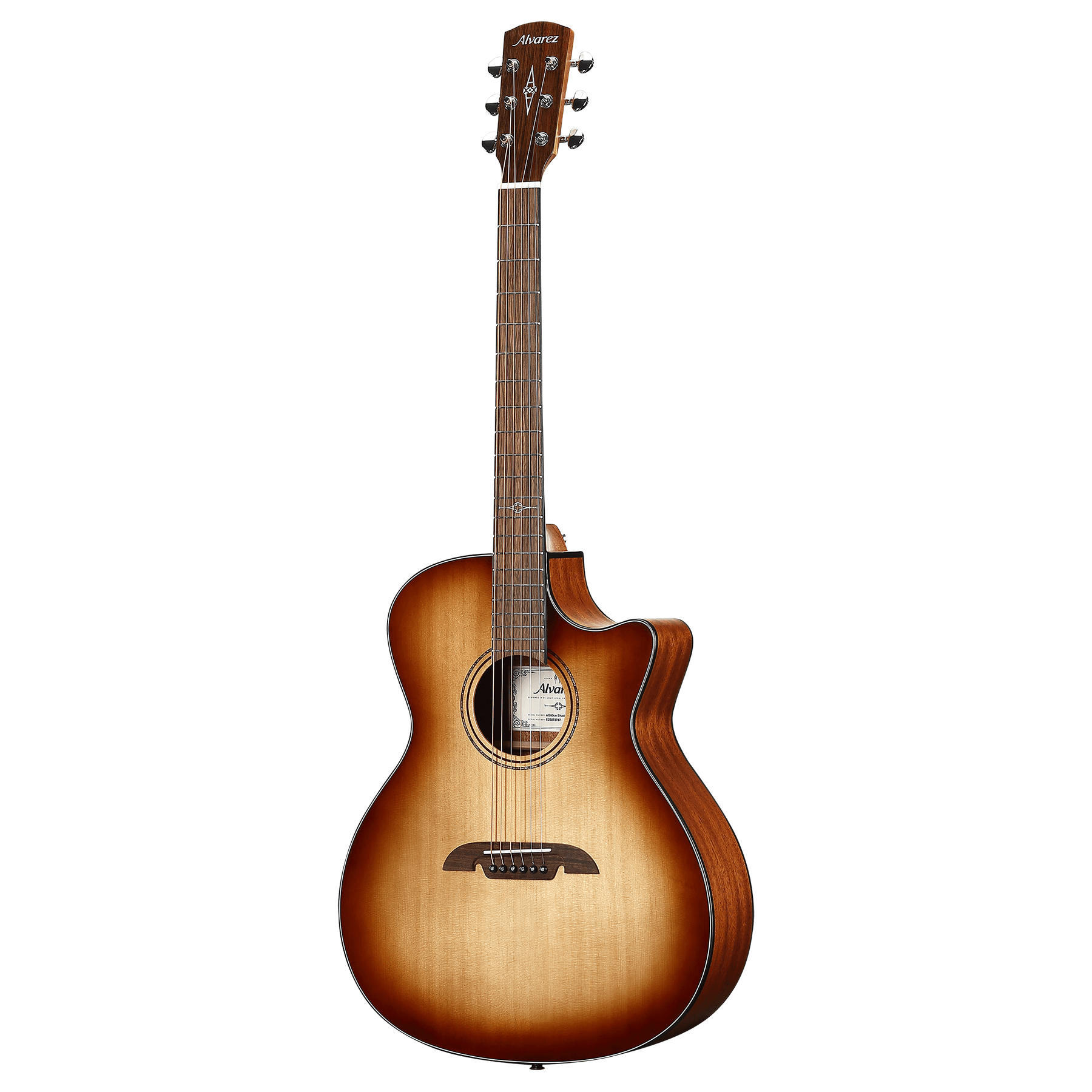 Alvarez AG60CE Artist Grand Auditorium Acoustic-Electric Guitar, w/ Cutaway, Shadowburst