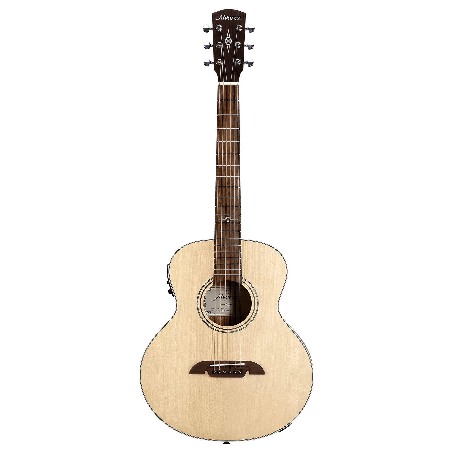 Alvarez ALJ2E Little Jumbo Travel Acoustic-Electric Guitar, w/ Cutaway & Gig Bag