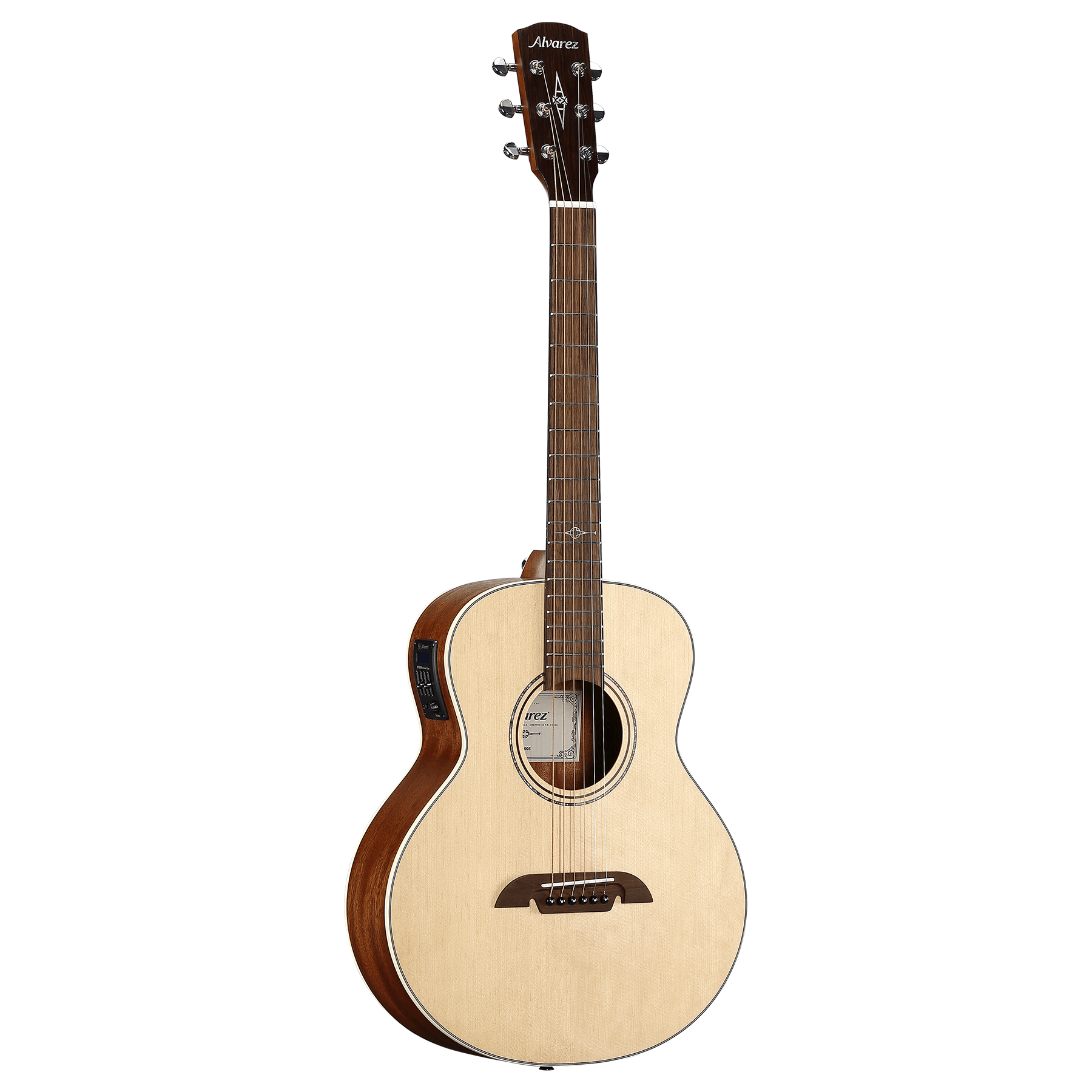 Alvarez ALJ2E Little Jumbo Travel Acoustic-Electric Guitar, w/ Cutaway & Gig Bag