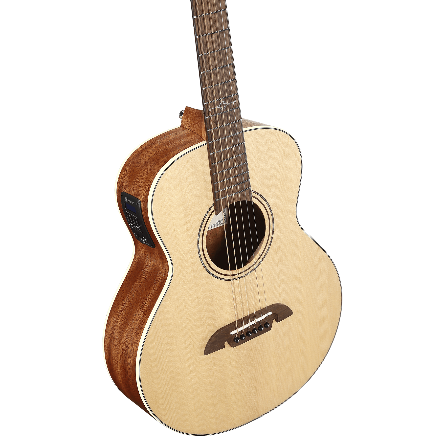 Alvarez ALJ2E Little Jumbo Travel Acoustic-Electric Guitar, w/ Cutaway & Gig Bag
