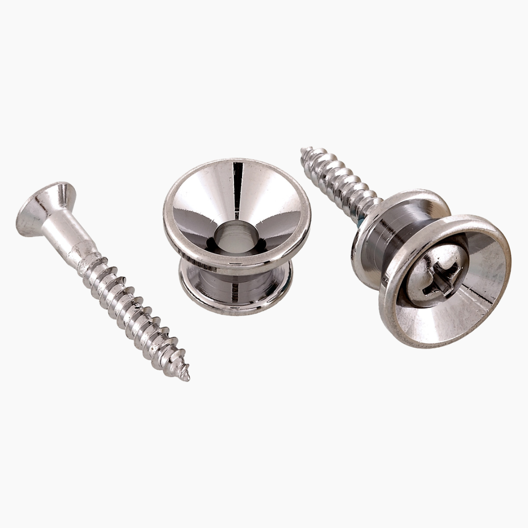 Standard Fender Style Strap Buttons, Nickel