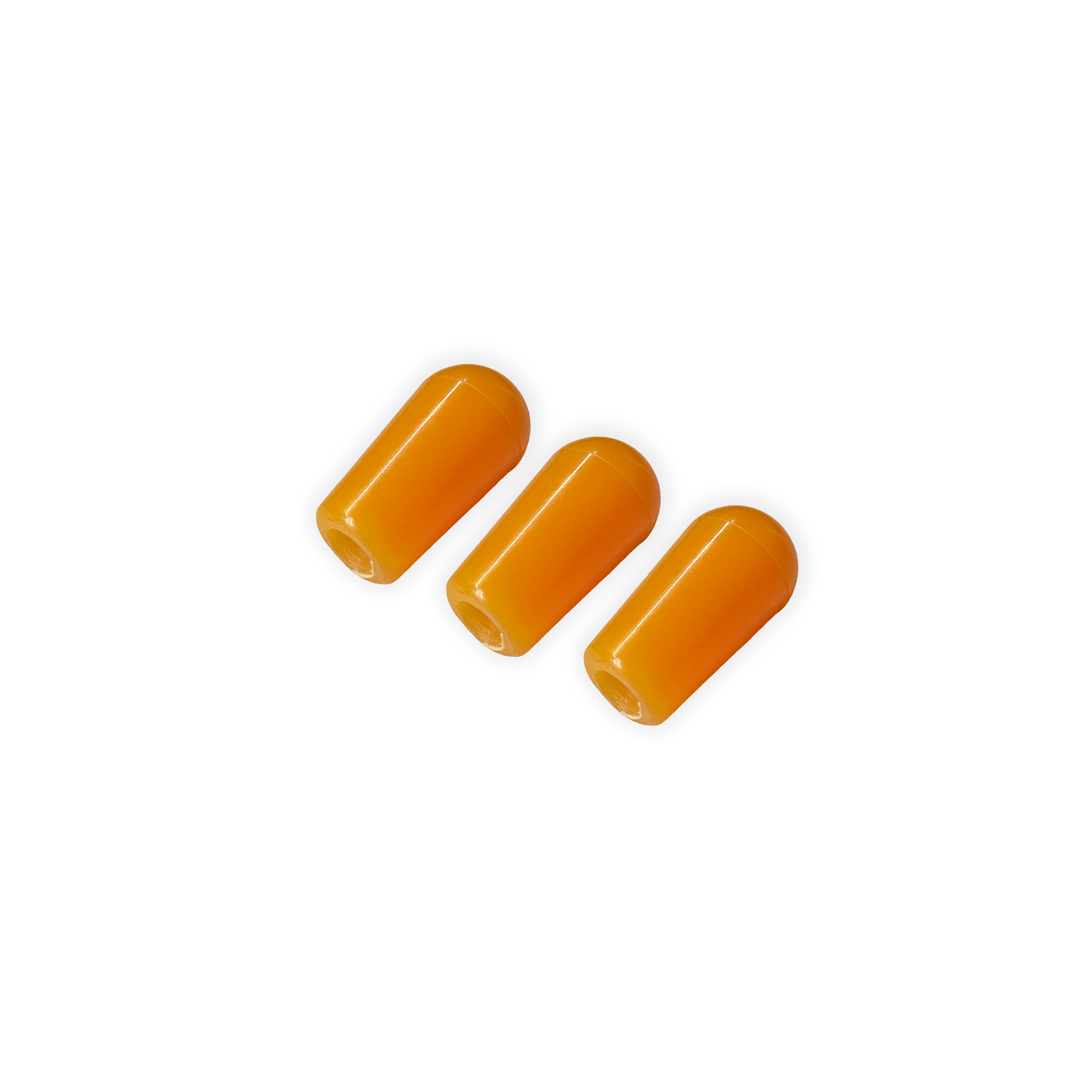 AxLabs 3-Way Toggle Switch Caps 3-Pack (3.5 mm, 4 mm, 8/32"), Amber