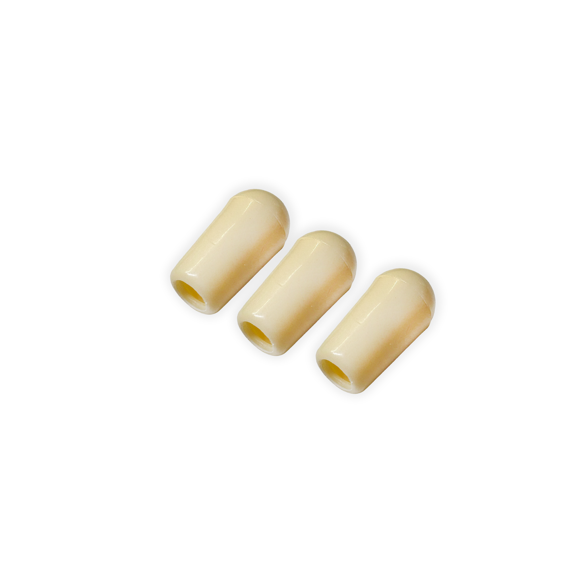 AxLabs 3-Way Toggle Switch Caps 3-Pack (3.5 mm, 4 mm, 8/32"), Aged White / Cream