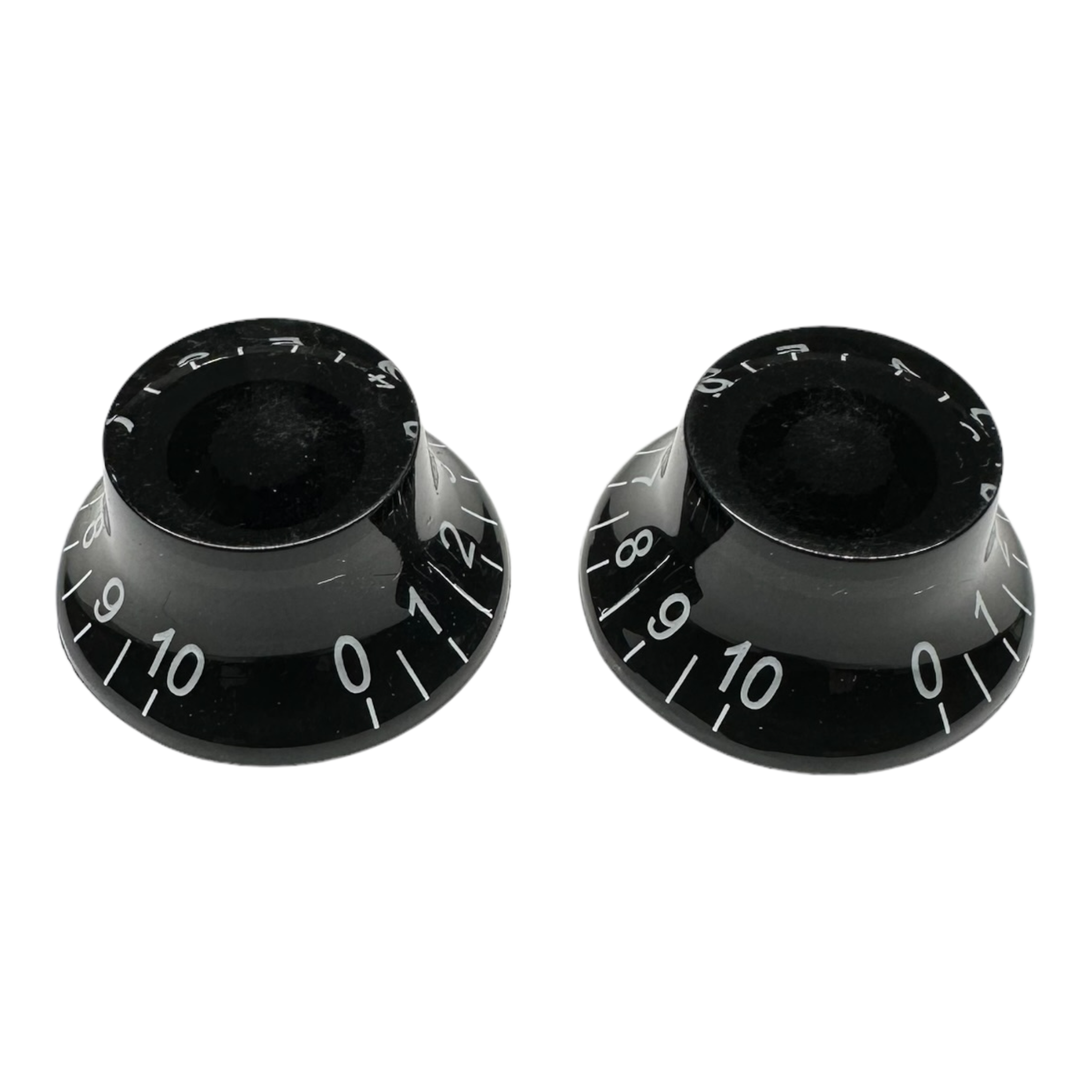 AxLabs Bell Knobs (2), Black w/ White Font