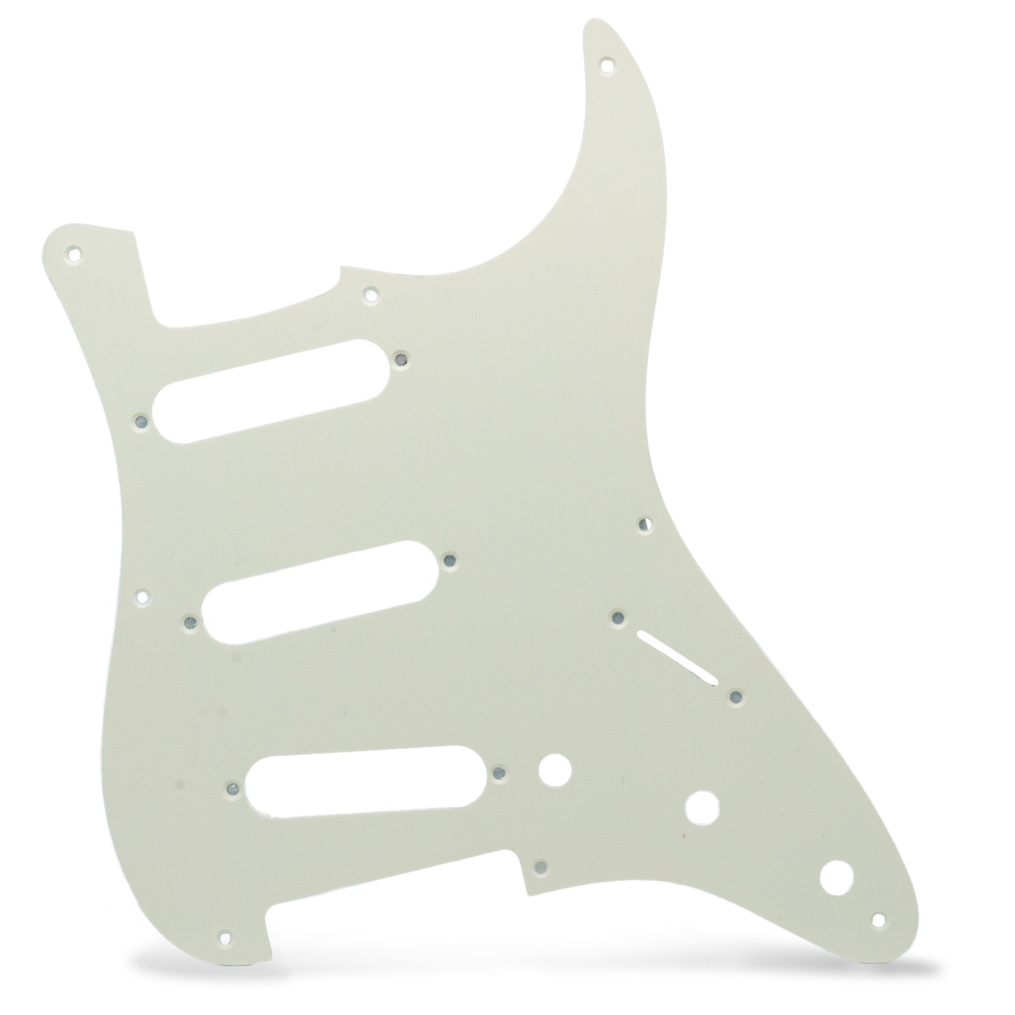 AxLabs 8-Hole Strat-Style Pickguard, 1-Ply Aged White