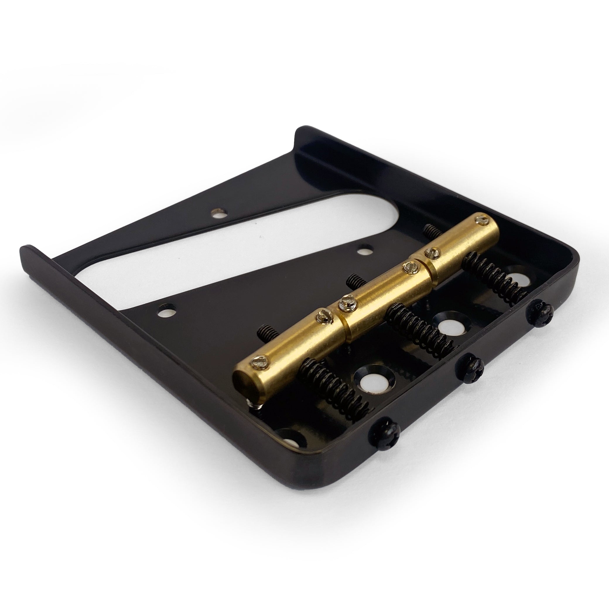 AxLabs Tele-Style Bridge, Steel Plate, Brass Compensated Saddles