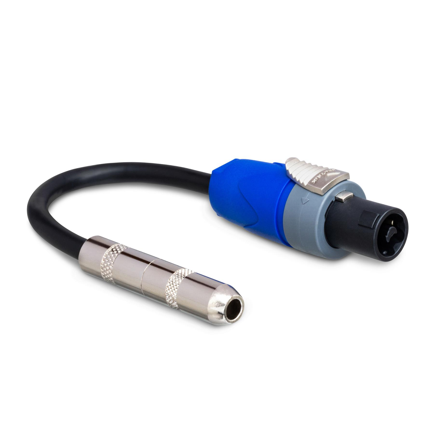 Hosa 1/4" TS to speakON Speaker Adapter, 6", 16 AWG