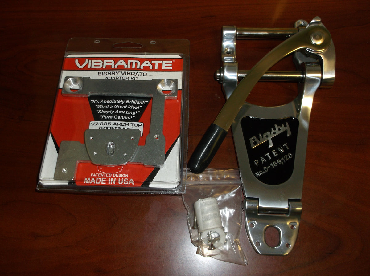Bigsby B7 Vibrato Tailpiece With Vibramate V7 Mount Kit for 335 Arch Top