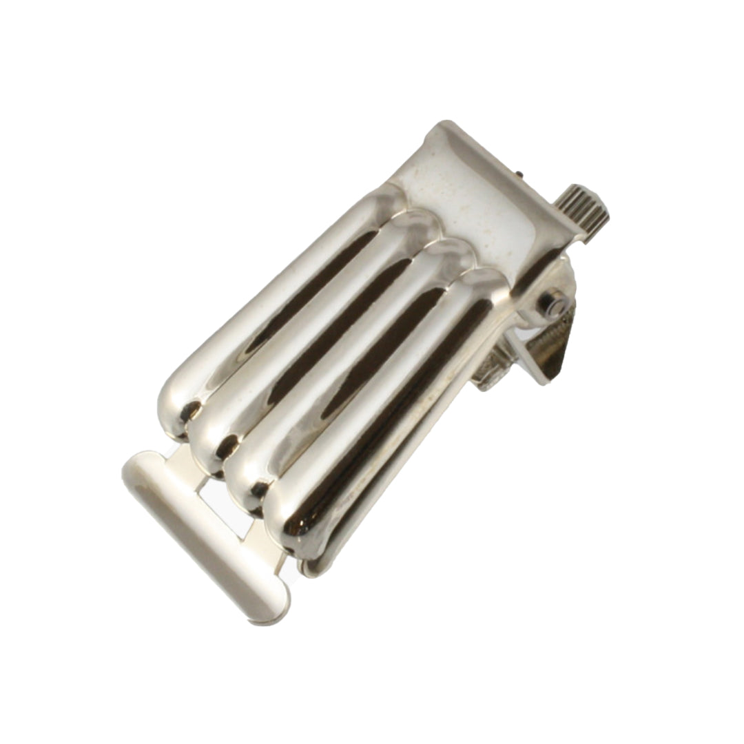 Clamshell Style Banjo Tailpeice, Nickel