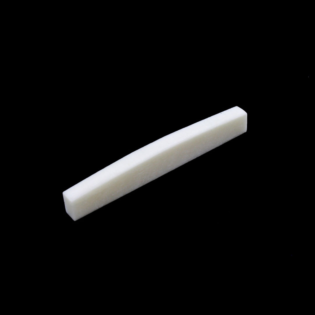 Radiused Unslotted Bone Nut for Fender Guitars, Flat Bottom