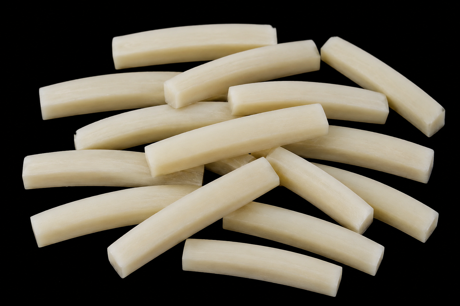 Radiused Bone Nuts for Fender Guitars