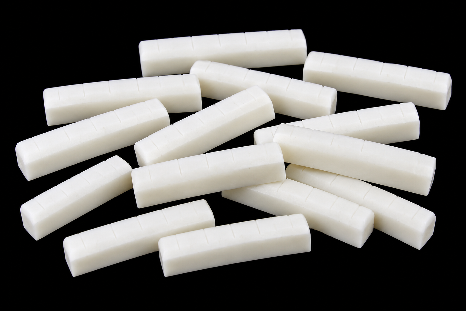 Slotted Bone Nut for Acoustic Guitar
