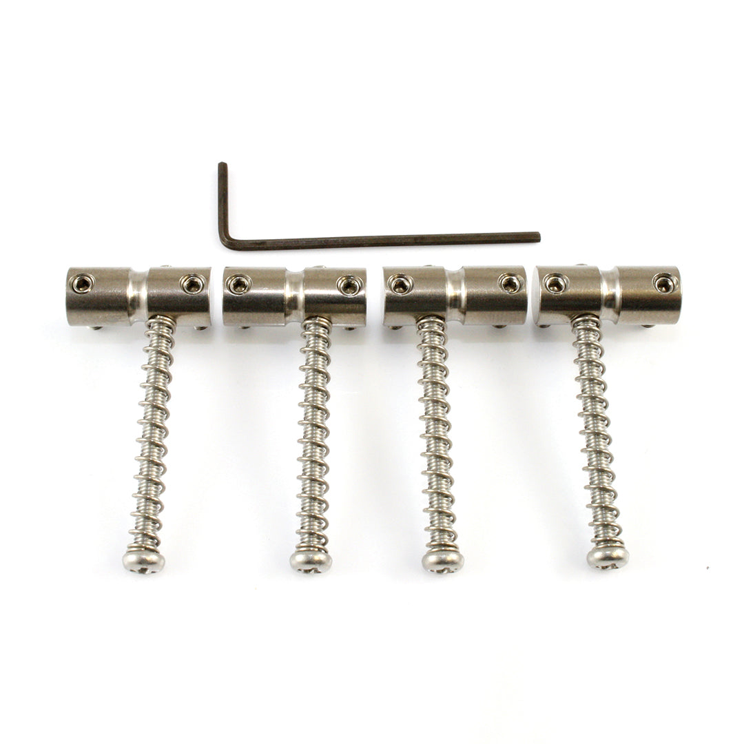 Barrel Bridge Saddles for P/J Bass, Nickel