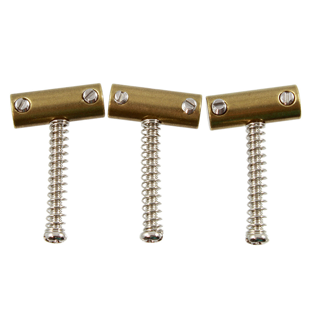 Tilt Saddles for Fender Tele, Brass