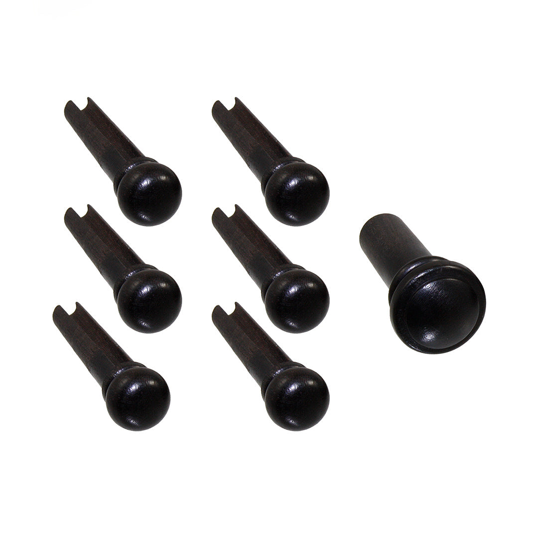 Bridge Pins (6), Ebony