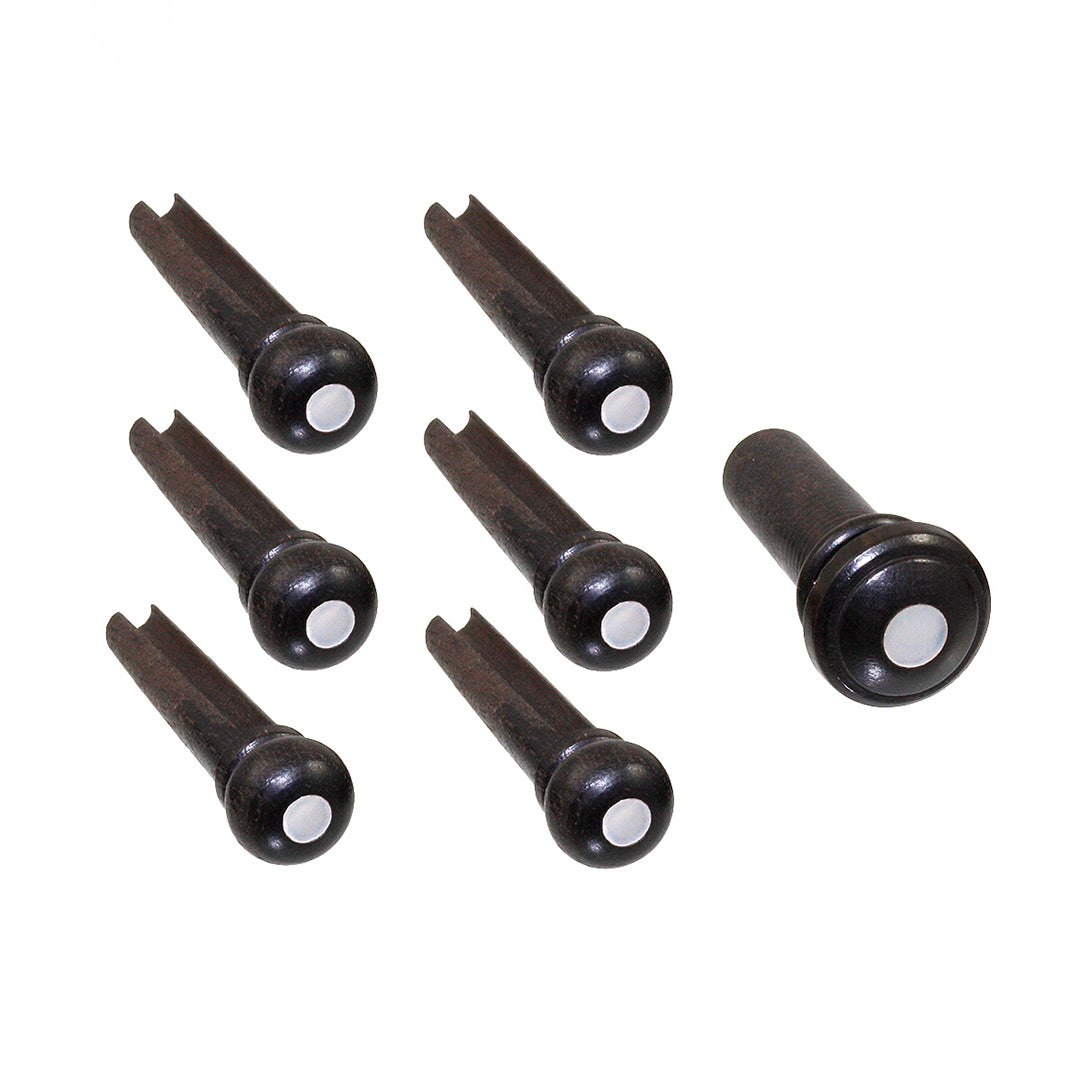 Bridge Pins (6), Ebony