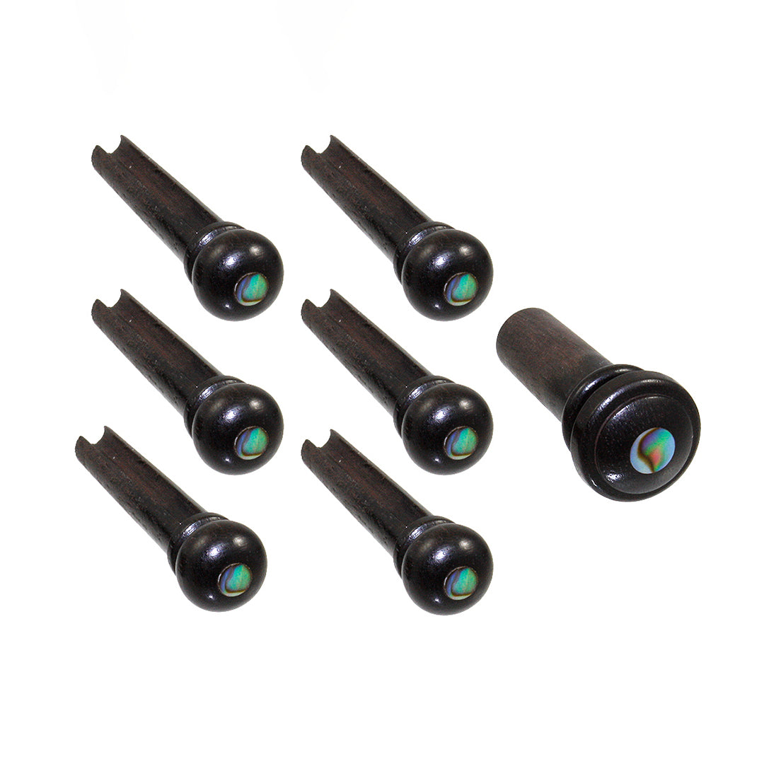 Bridge Pins (6), Ebony