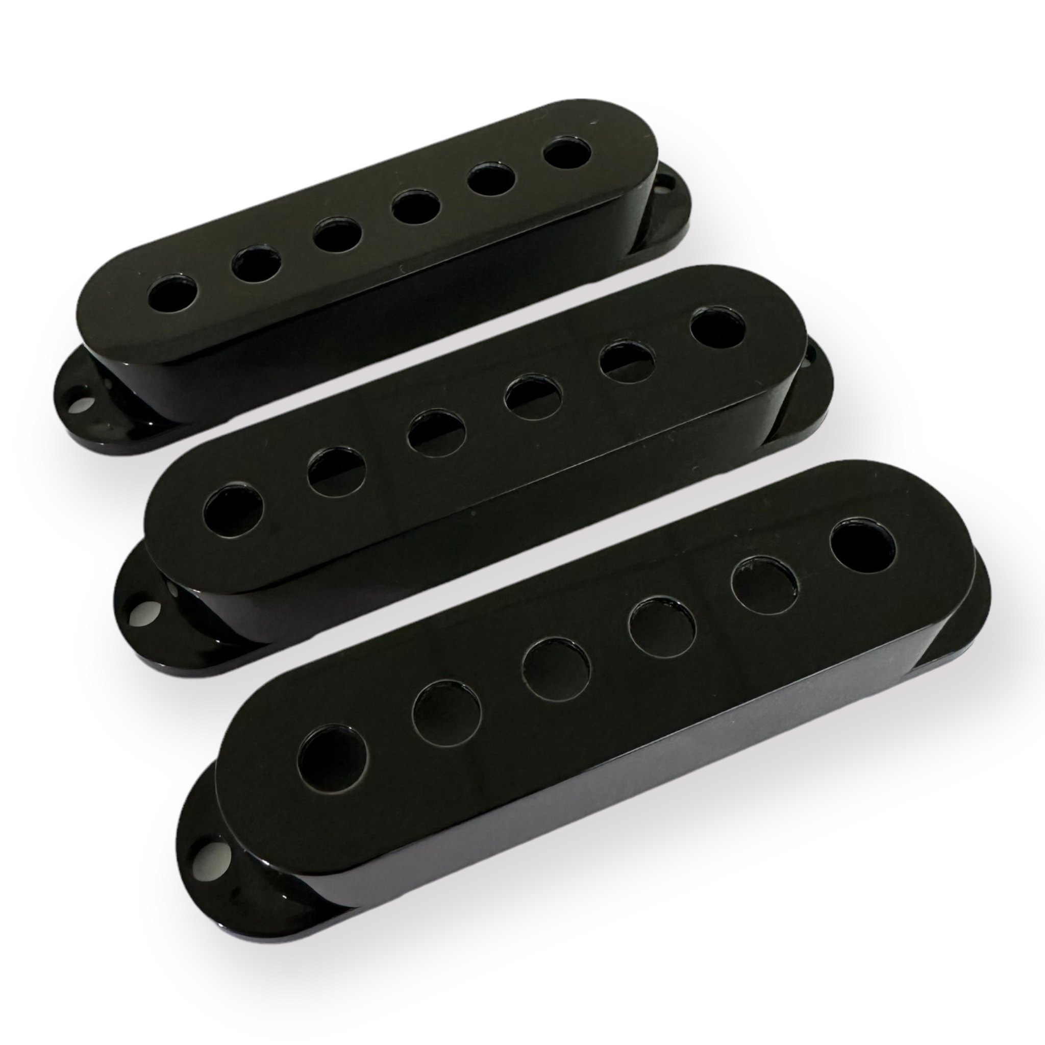 Axlabs Single Coil Pickup Covers (3), Modern Spacing, Black