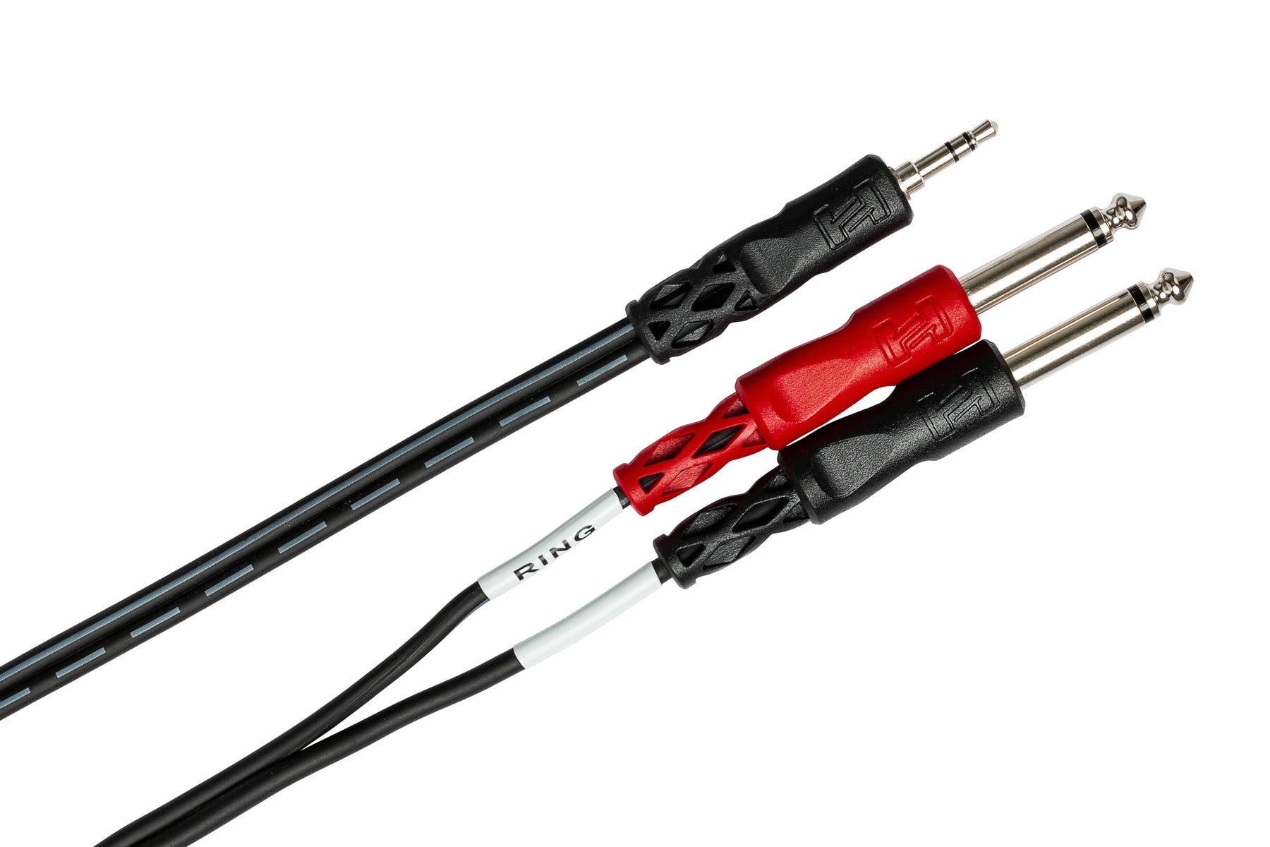 Hosa 3.5mm TRS to Dual 1/4" TS Stereo Breakout Cable, 3'