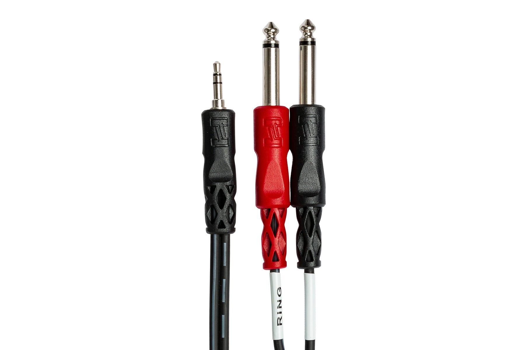Hosa 3.5mm TRS to Dual 1/4" TS Stereo Breakout Cable, 3'