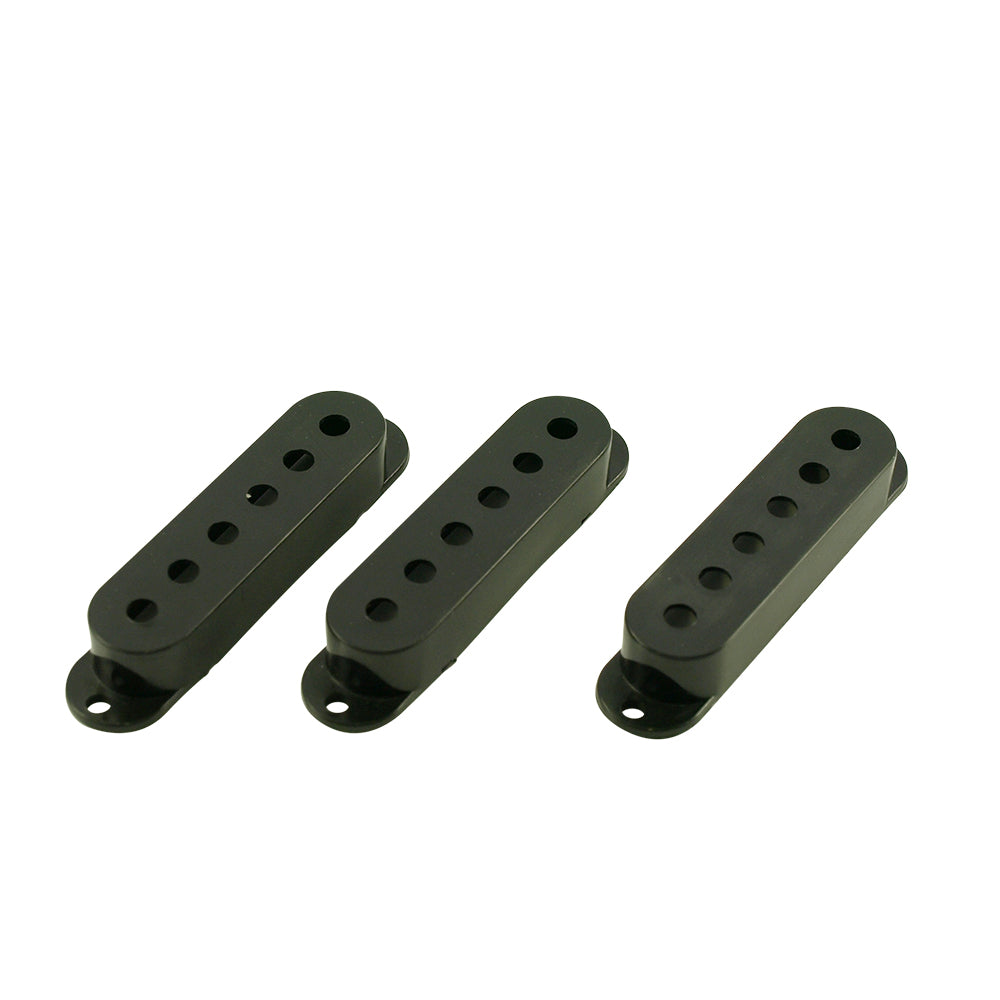 SINGLE COIL PICKUP COVERS (3) BLACK