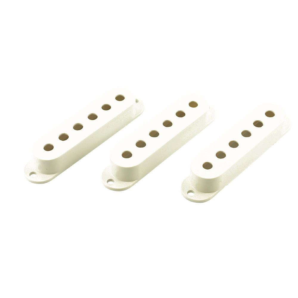 SINGLE COIL PICKUP COVERS (3) WHITE
