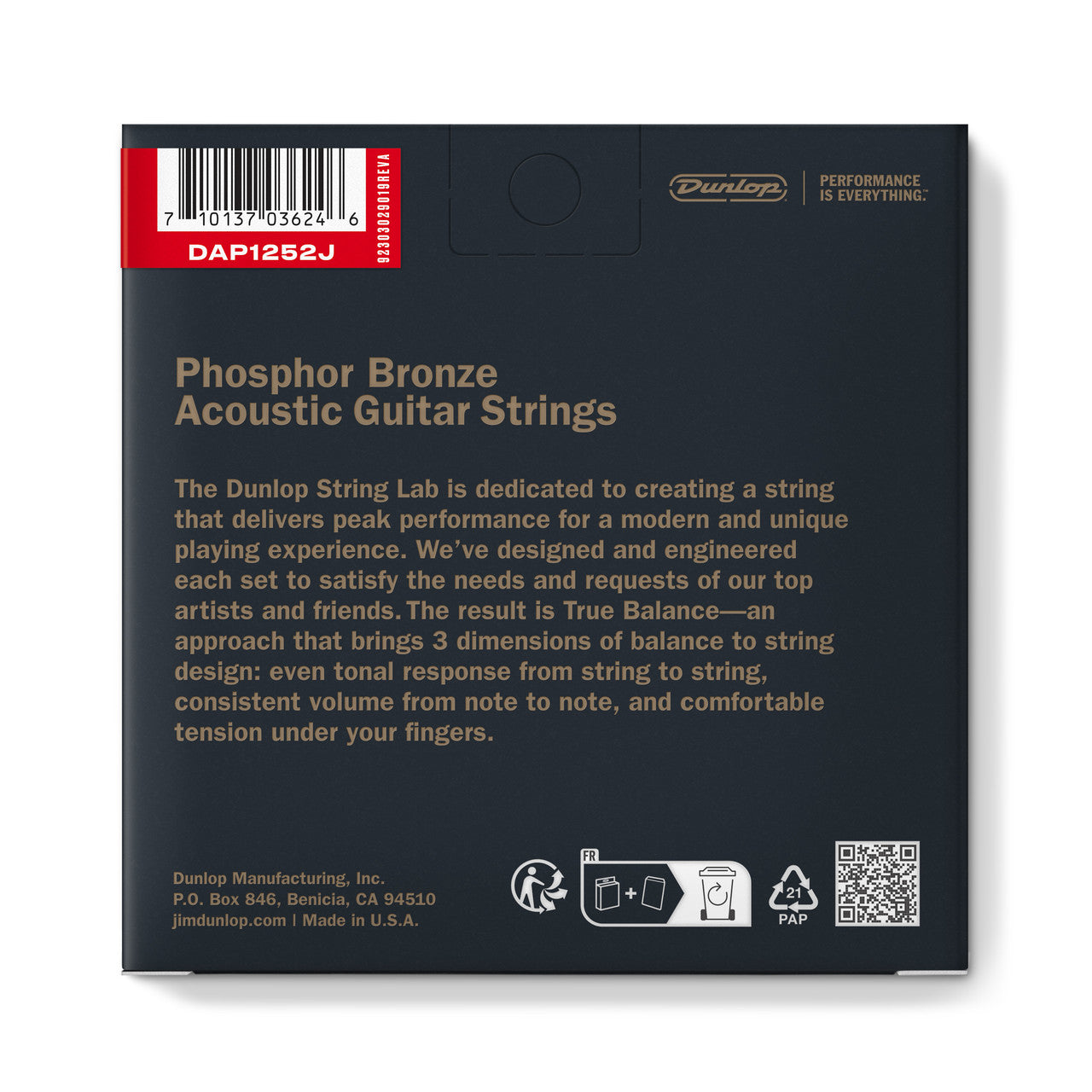 Dunlop Phosphor Bronze 12-String Acoustic Guitar Strings