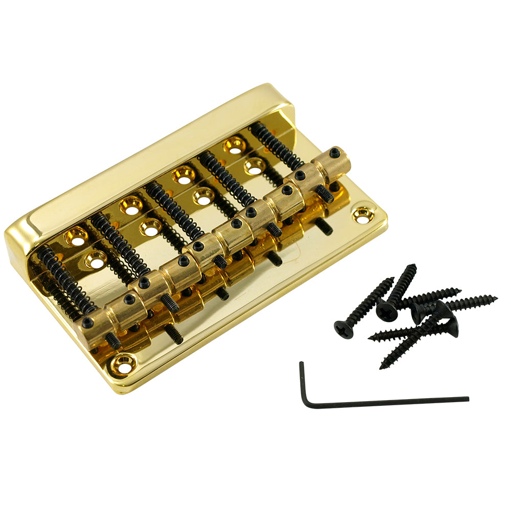 5-String Bridge for Import Bass - Gold
