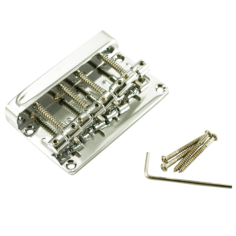 4-String Bridge for Import Bass - Chrome