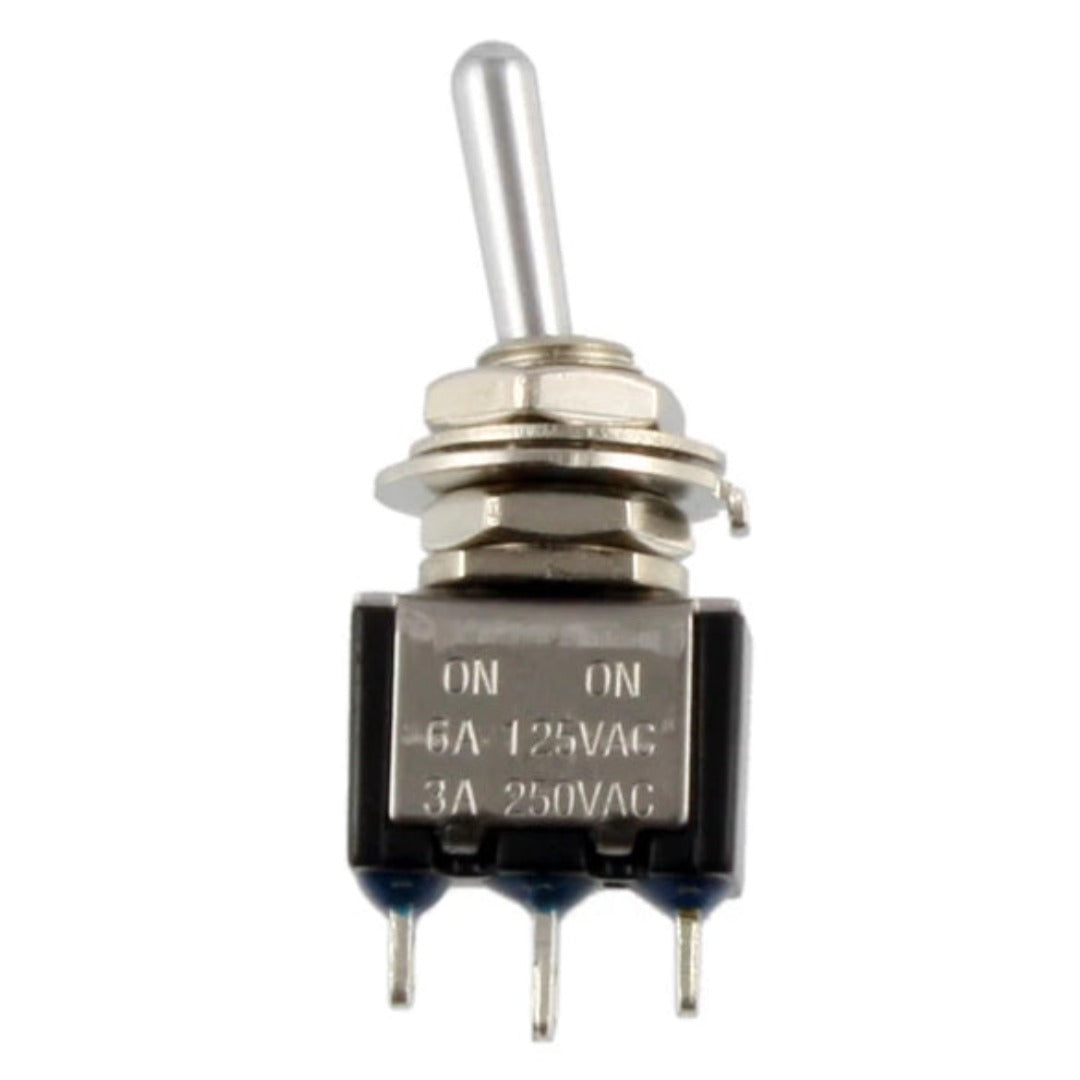 On-On SPDT Mini Switch - Chrome