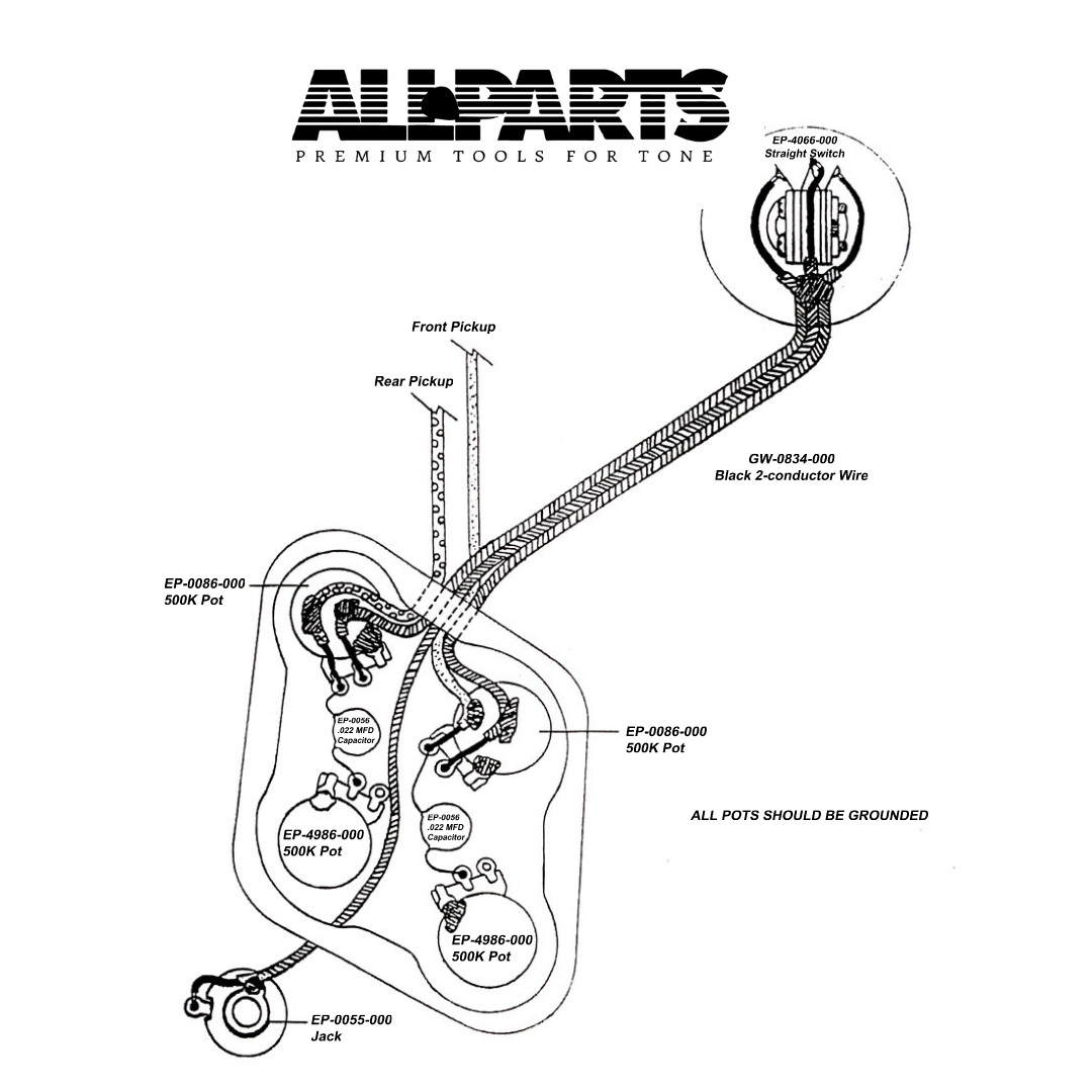 Wiring Kit for Epiphone Style Guitars