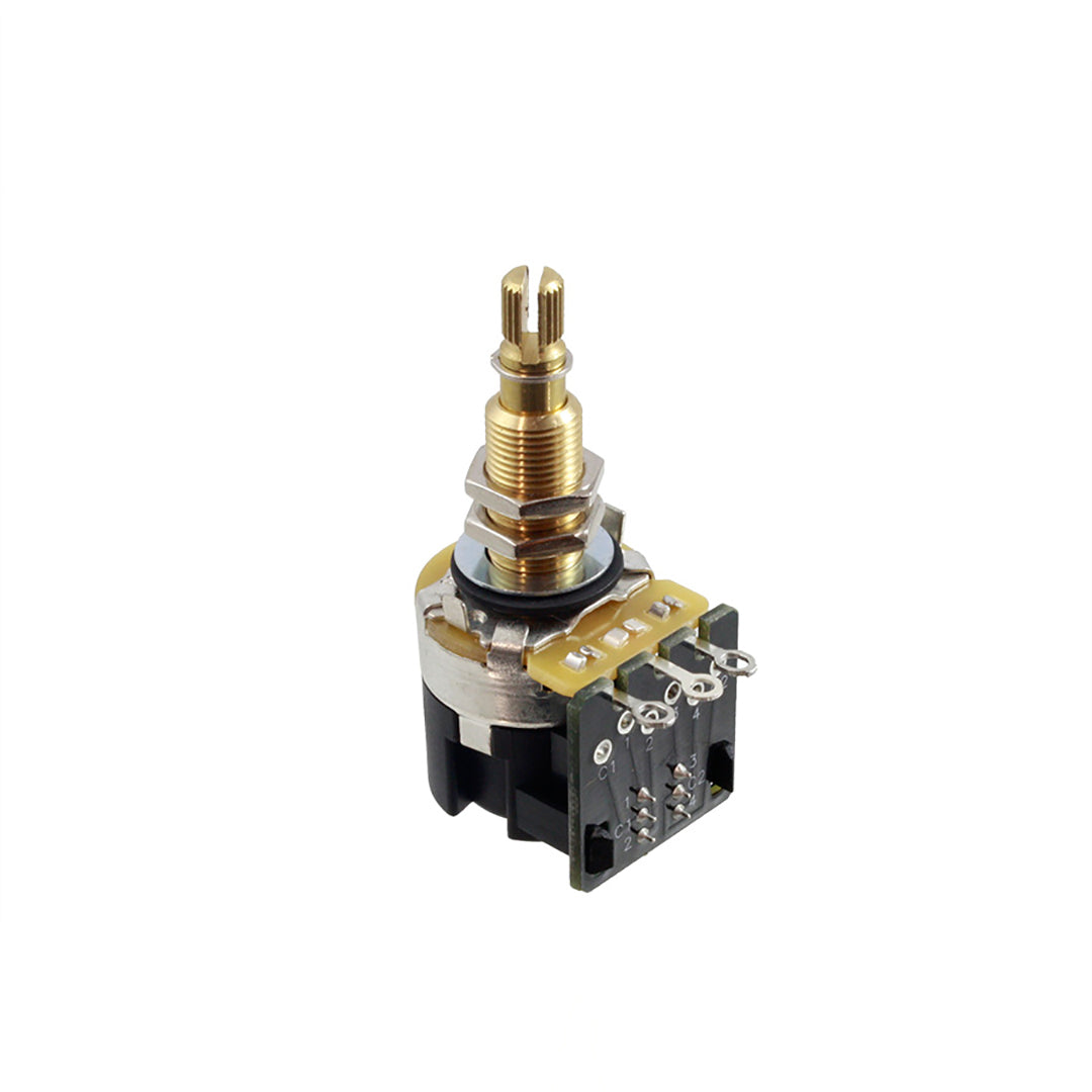 CTS Long Thread 500K Push-Pull Audio Pot, Split Shaft