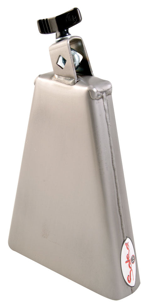 LP Salsa Sergio Cowbell, 8", 3/8" Mount, Brushed Steel