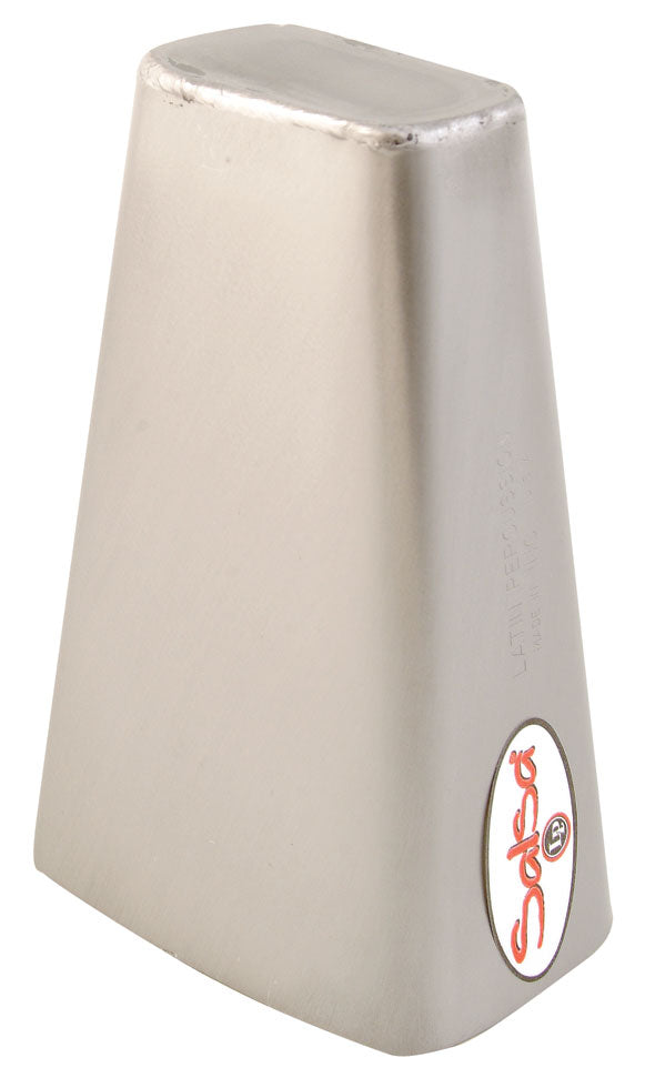 LP Salsa Claro Cowbell, 7 1/4" Hand Held, Brushed Steel