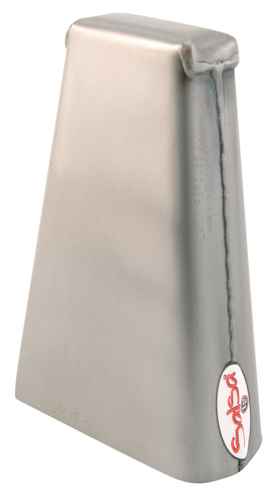 LP Salsa Hand Held 7-3/4" Cowbell, High, Brushed Steel