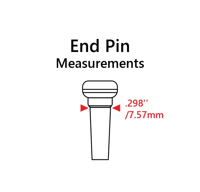 Graph Tech TUSQ End Pin Black W / No Dot
