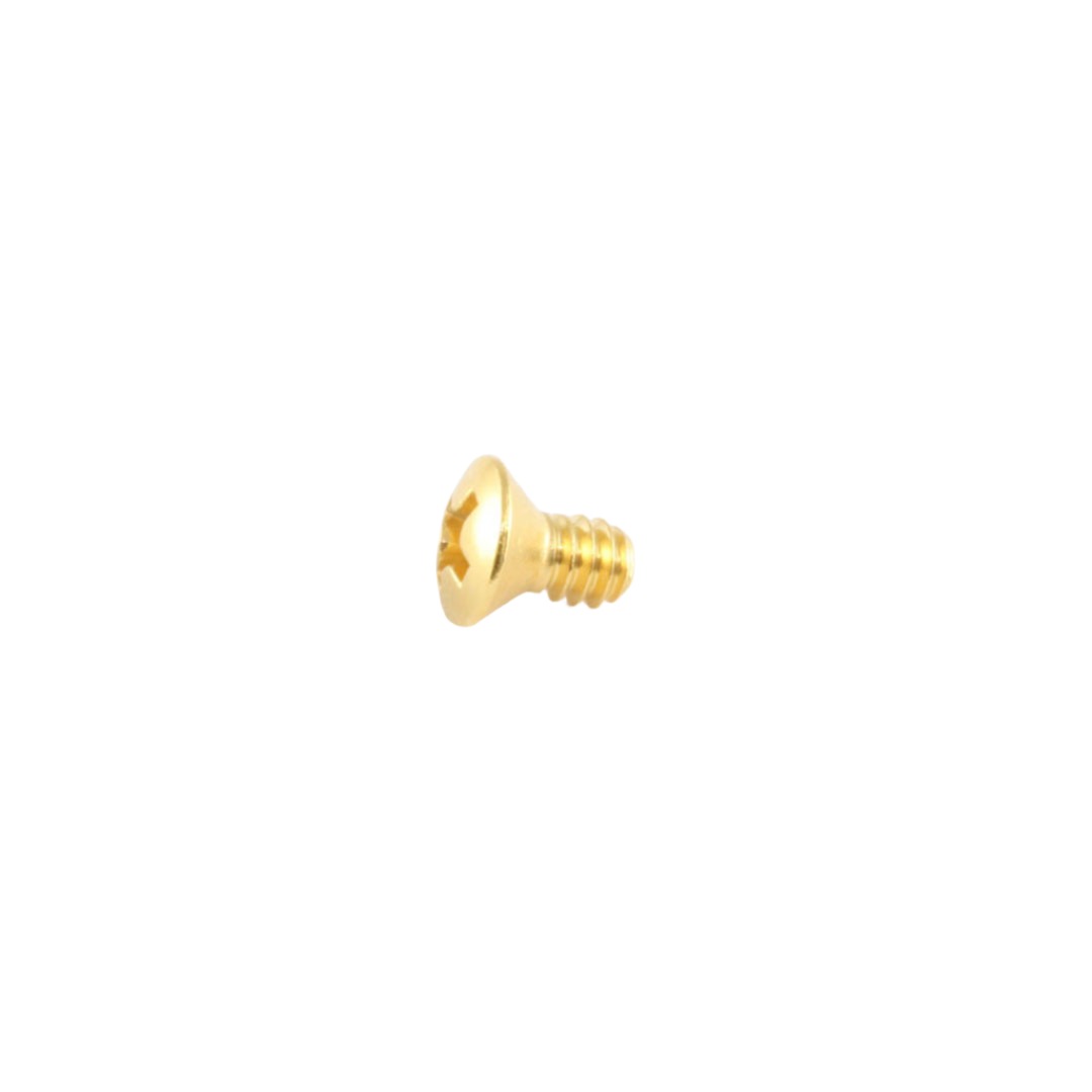 Countersunk Switch Mounting Screws (8), Gold