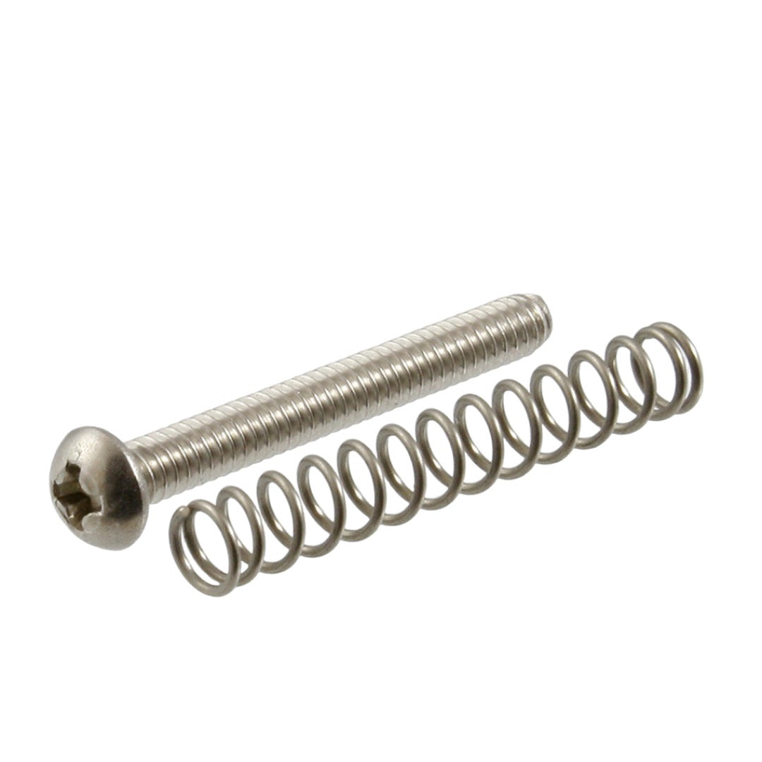Bridge Length Screws (6) for Guitar, Stainless Steel