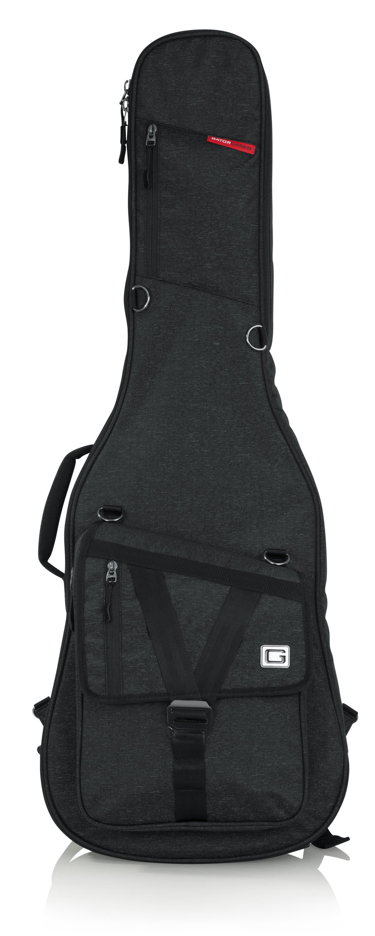 Gator GT-ELECTRIC-BLK Transit Series Electric Guitar Gig Bag, Charcoal Black