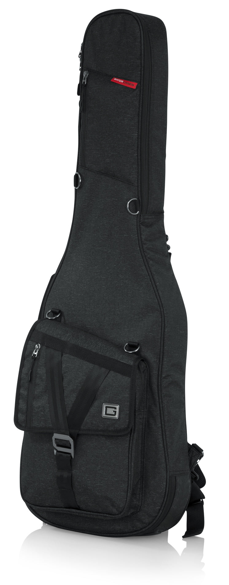 Gator GT-ELECTRIC-BLK Transit Series Electric Guitar Gig Bag, Charcoal Black