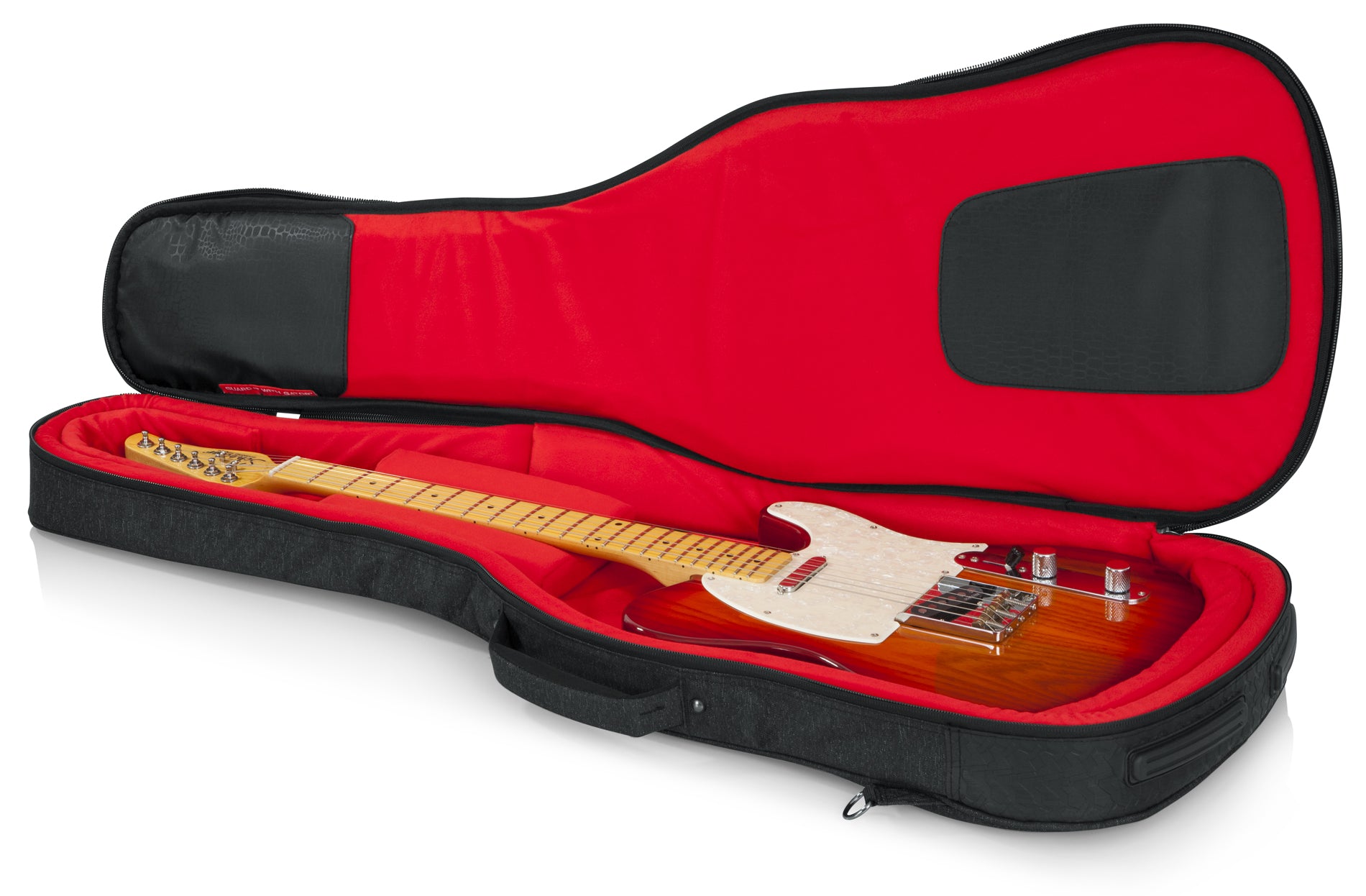 Gator GT-ELECTRIC-BLK Transit Series Electric Guitar Gig Bag, Charcoal Black